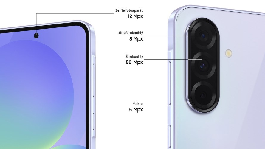 Samsung Galaxy A36 5G fotoaparáty